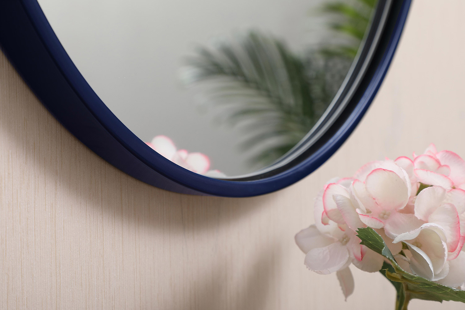 Elegant Wall Mirror - Blue, L 18" (MR4718BL)