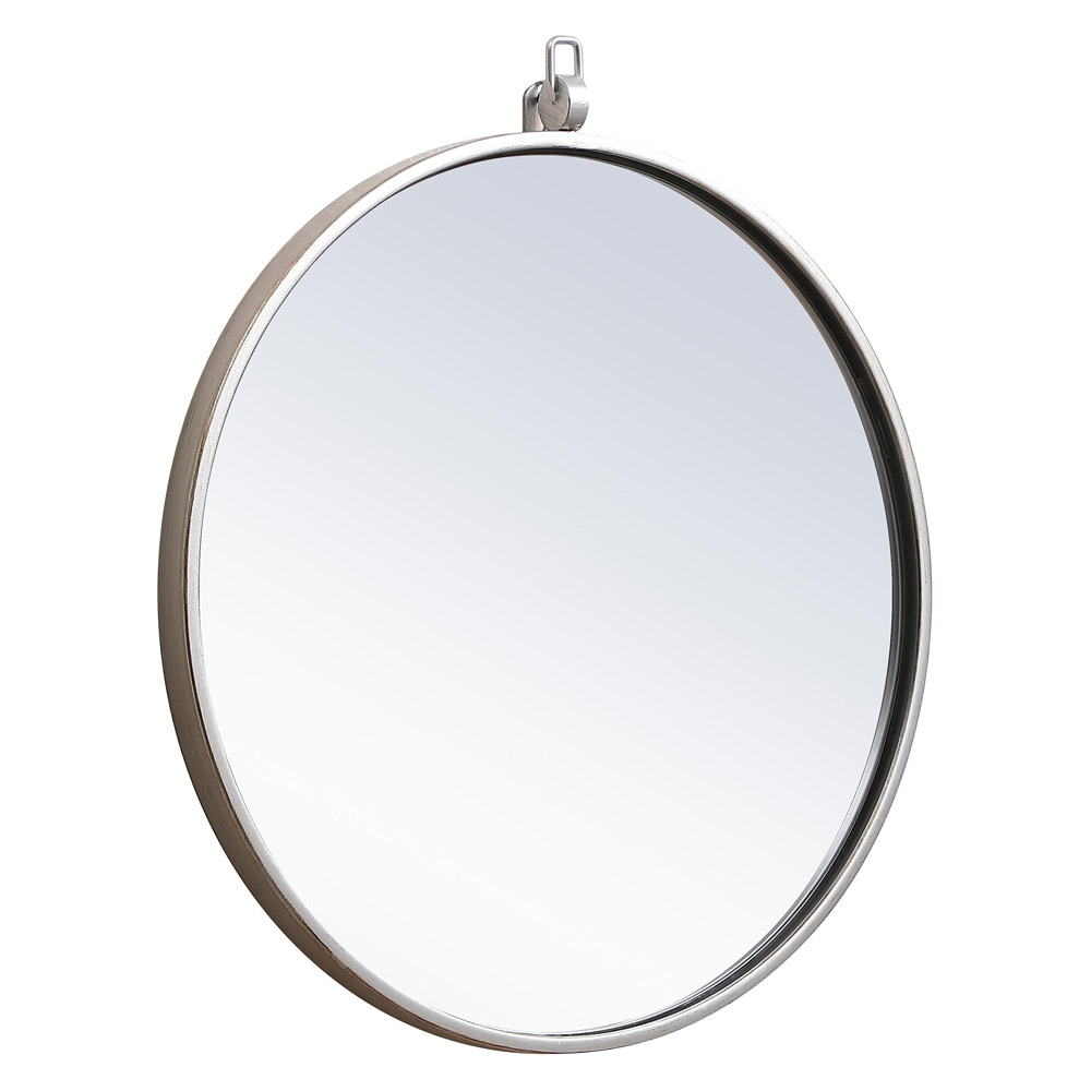 Elegant Wall Mirror - Silver, L 18" (MR4718S)