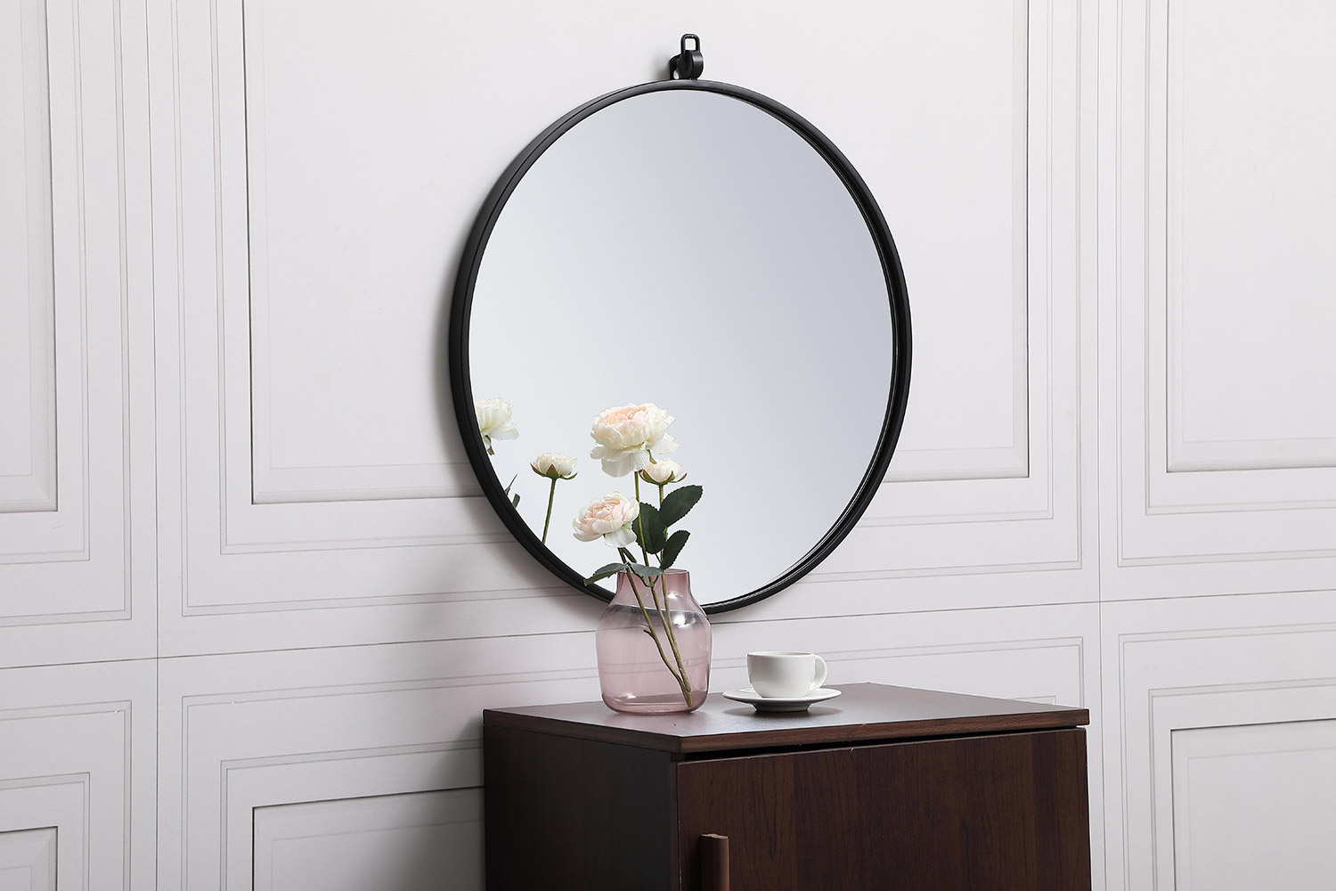 Elegant Wall Mirror - Black, L 21" (MR4721BK)