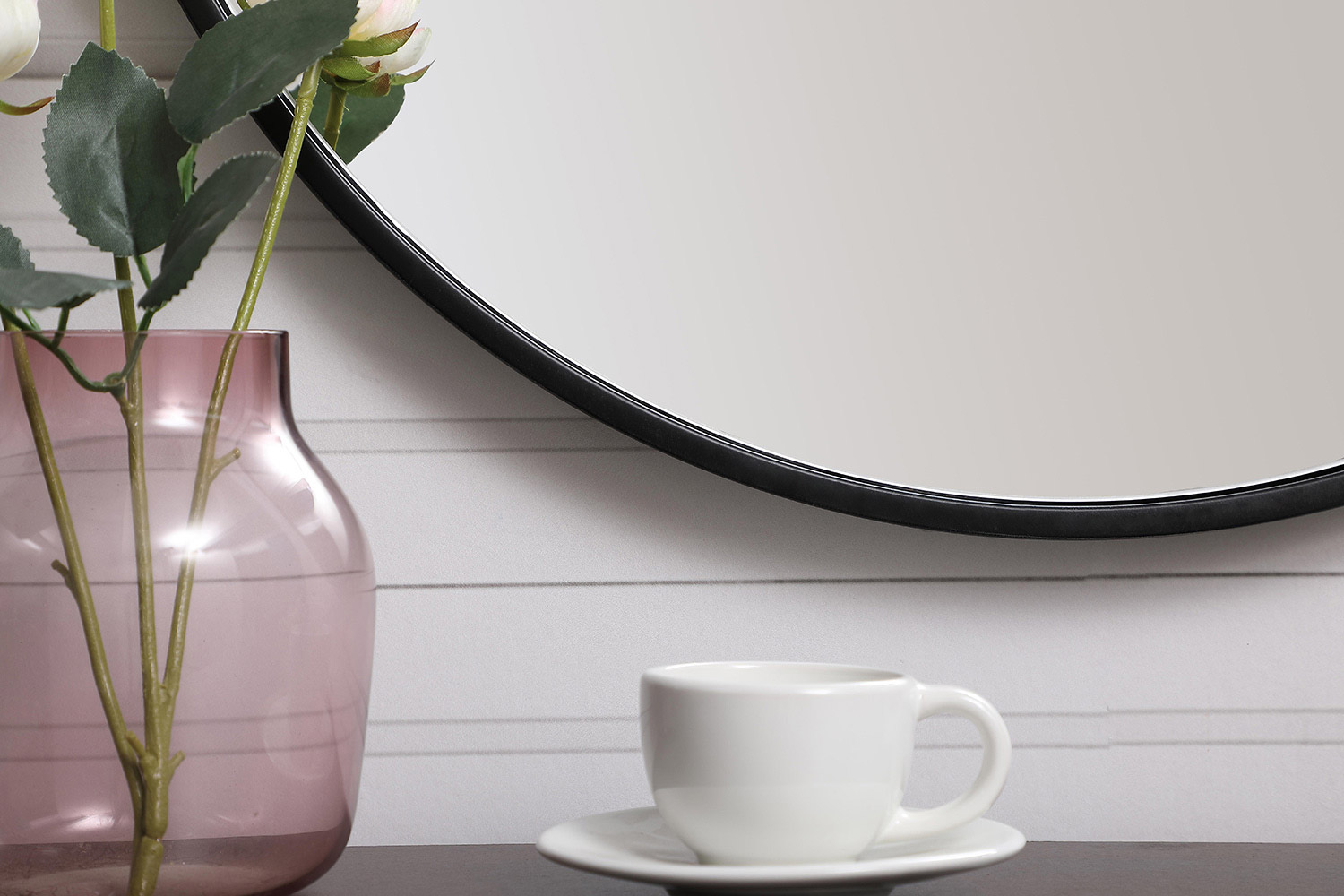 Elegant Wall Mirror - Black, L 21" (MR4721BK)