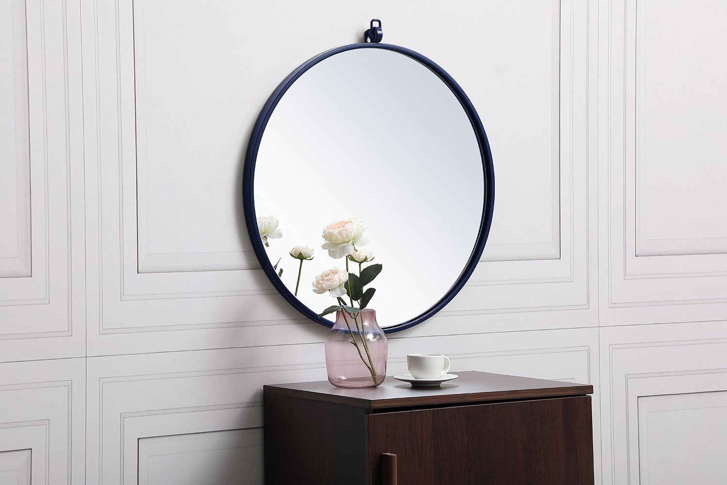 Elegant Wall Mirror - Blue, L 21" (MR4721BL)