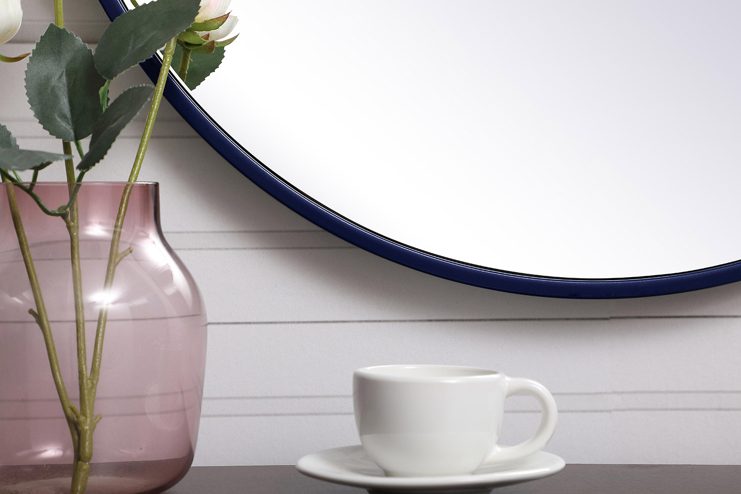 Elegant Wall Mirror - Blue, L 21" (MR4721BL)