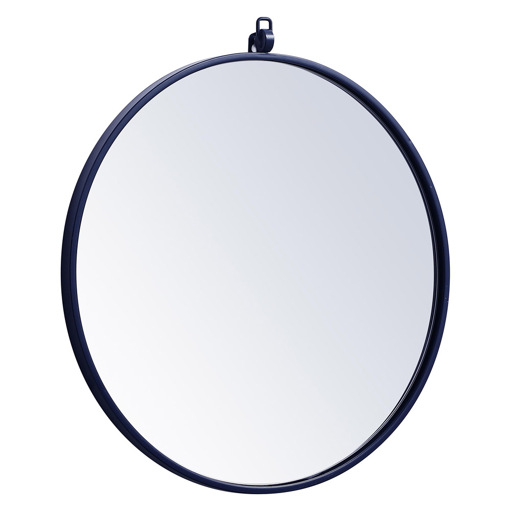 Elegant Wall Mirror - Blue, L 21" (MR4721BL)