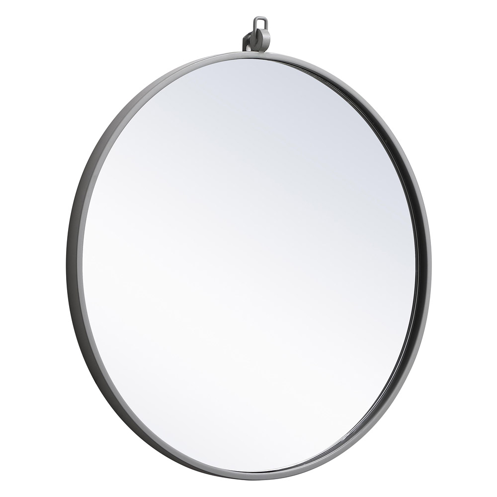 Elegant Wall Mirror - Gray, L 21" (MR4721GR)