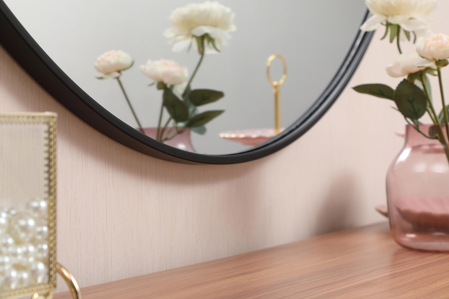 Elegant Wall Mirror - Black, L 45" (MR4745BK)