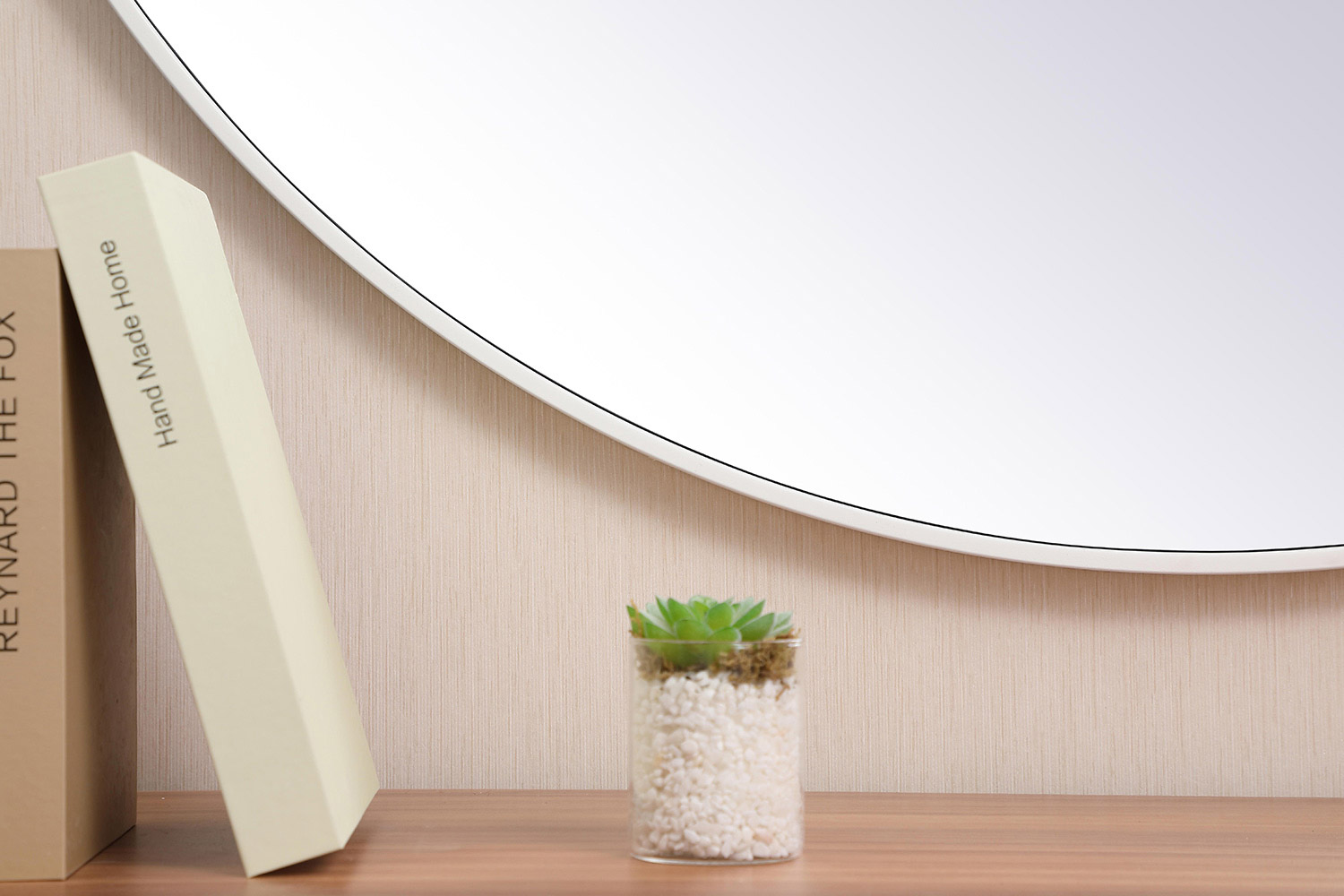 Elegant Wall Mirror - White, L 45" (MR4745WH)