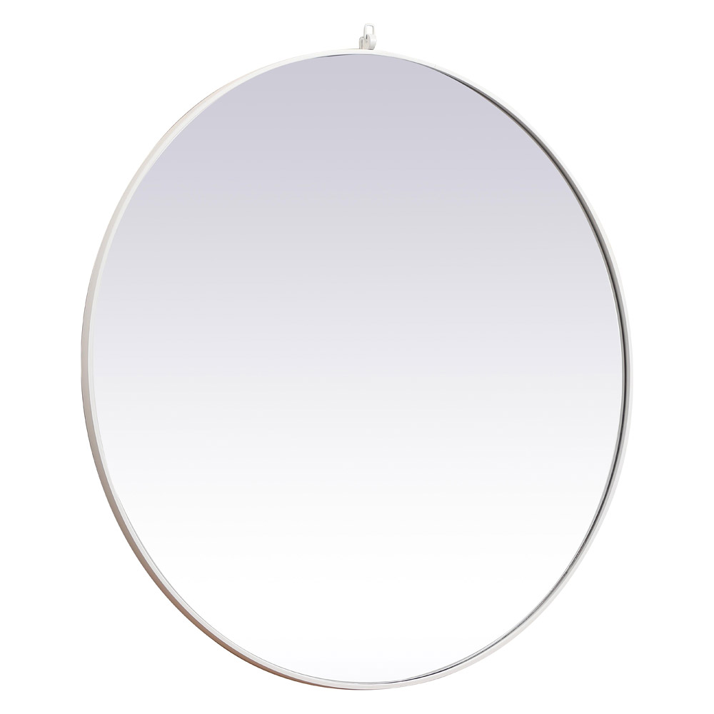 Elegant Wall Mirror - White, L 45" (MR4745WH)