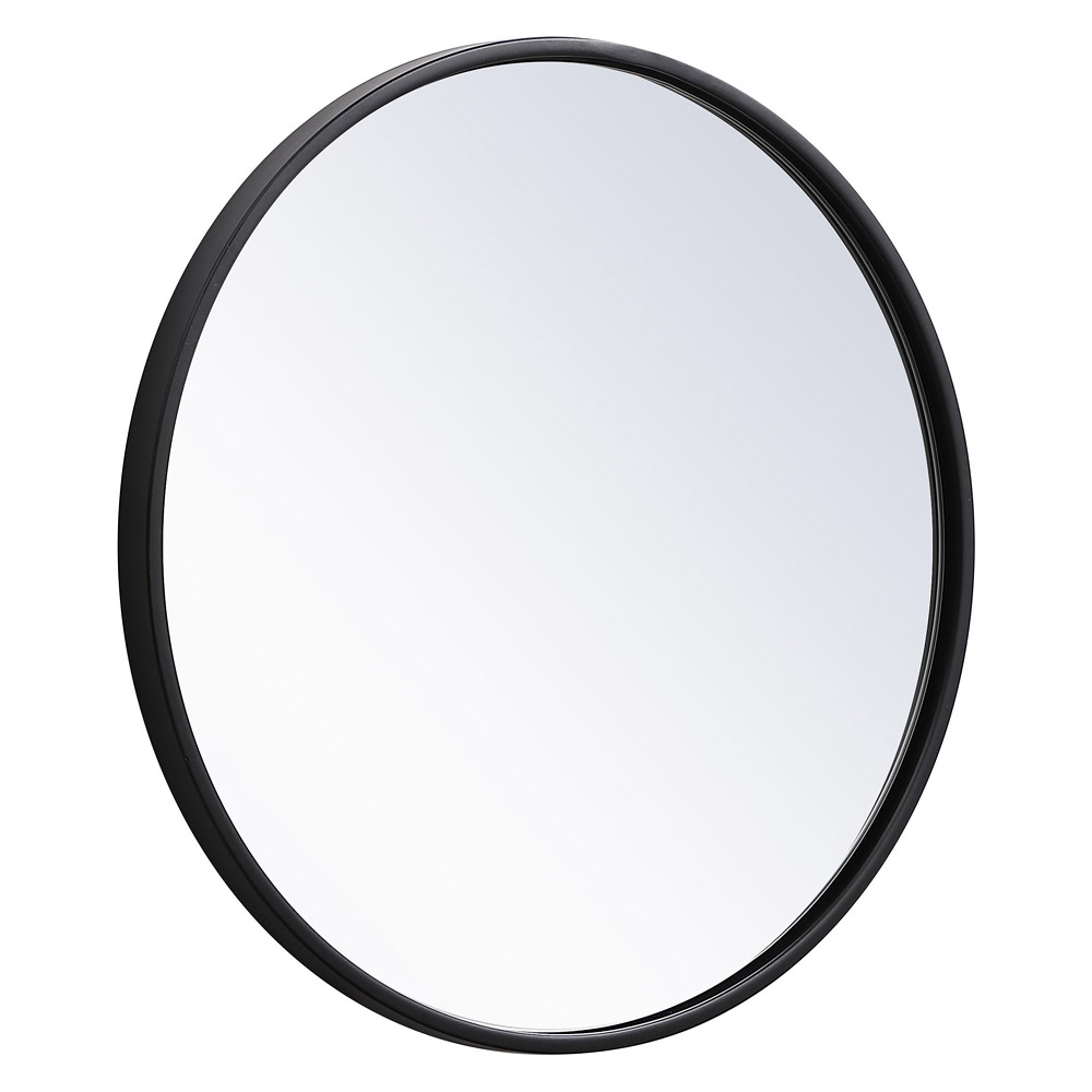 Elegant Wall Mirror - Black, L 18" (MR4818BK)