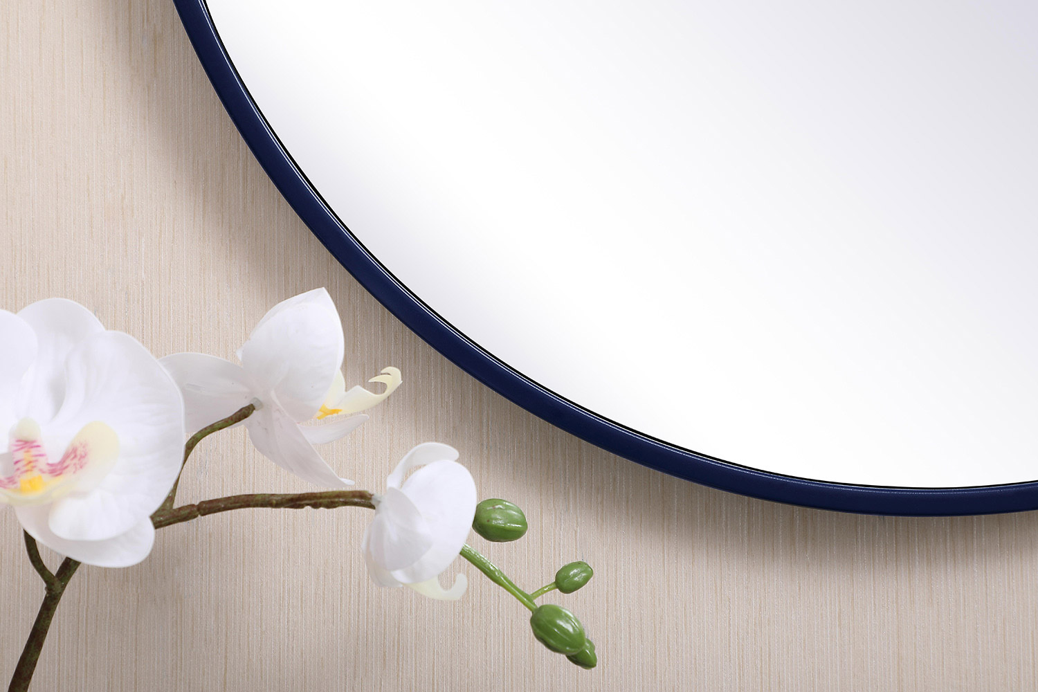 Elegant Wall Mirror - Blue, L 21" (MR4821BL)