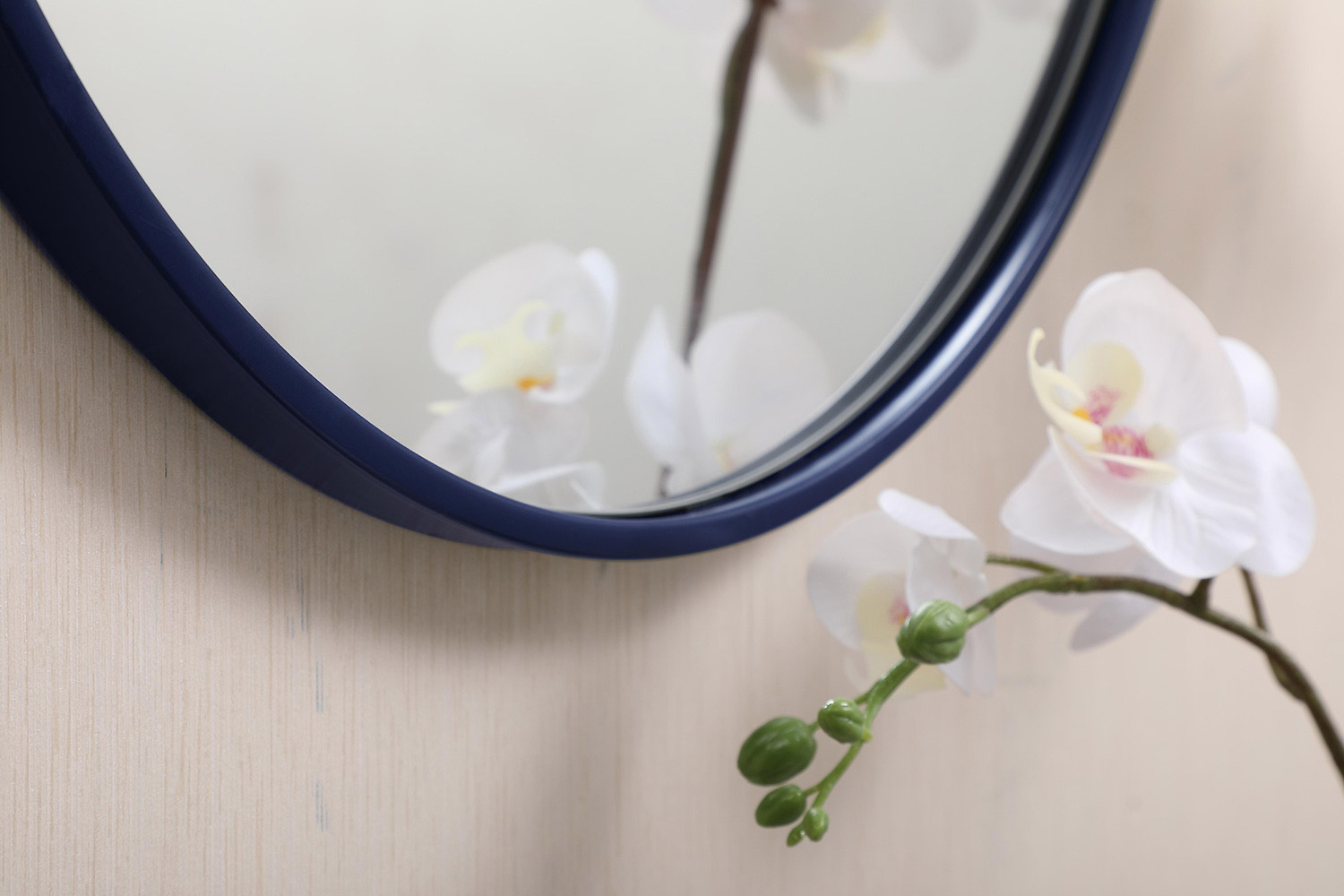 Elegant Wall Mirror - Blue, L 21" (MR4821BL)