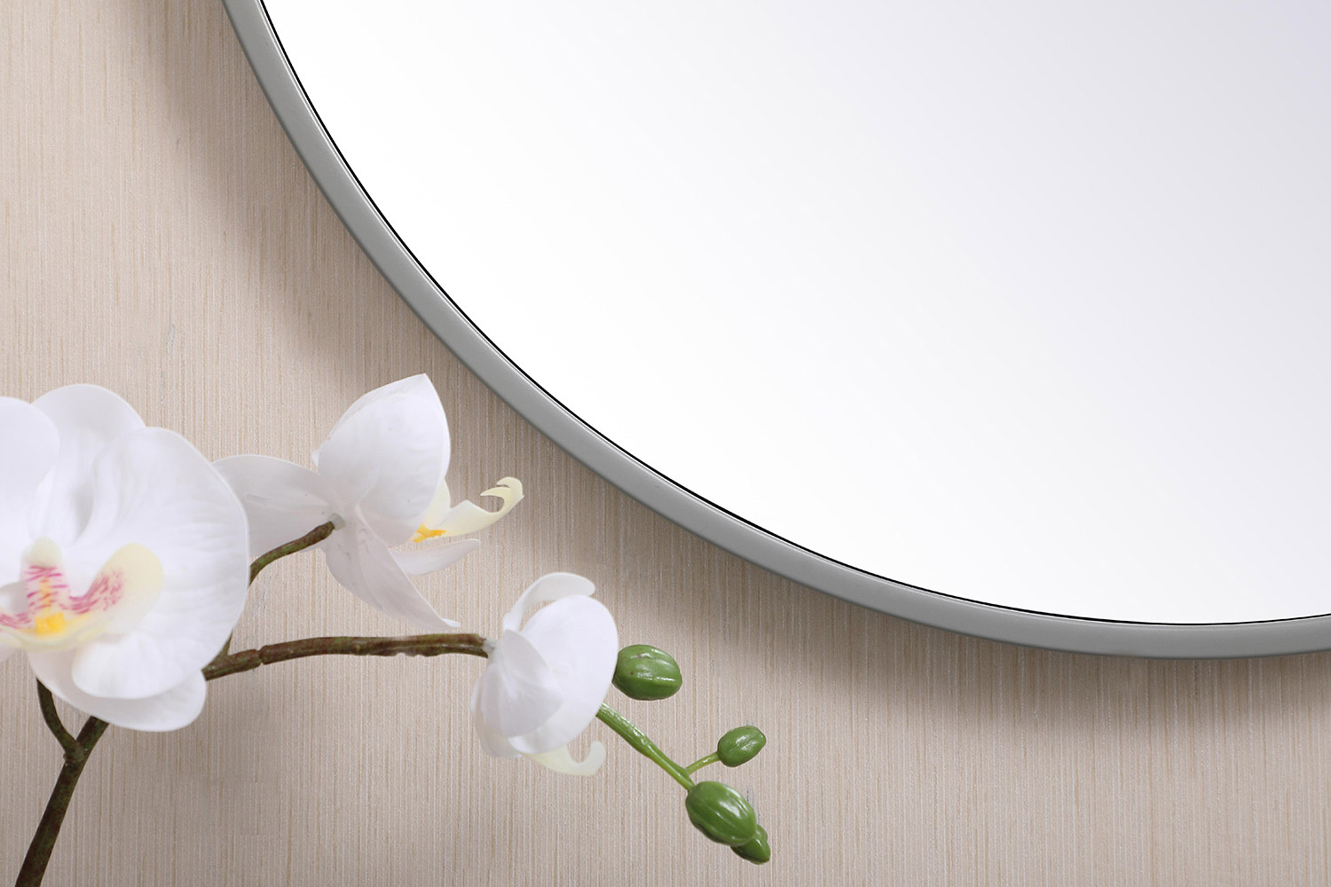 Elegant Wall Mirror - Gray, L 21" (MR4821GR)