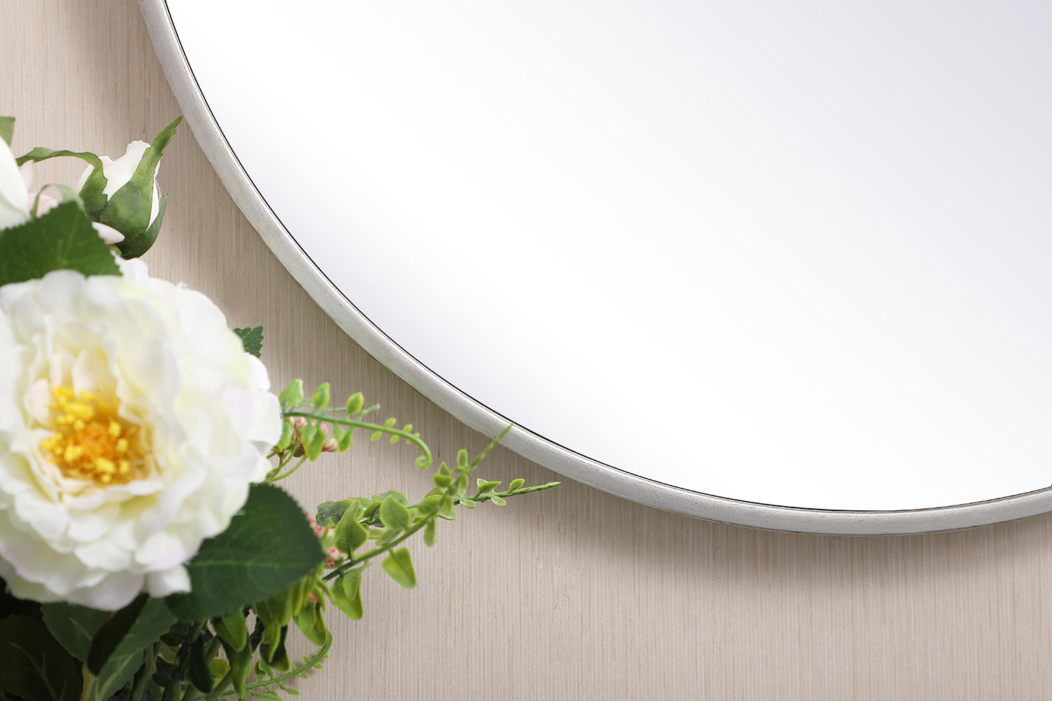 Elegant Wall Mirror - Silver, L 21" (MR4821S)