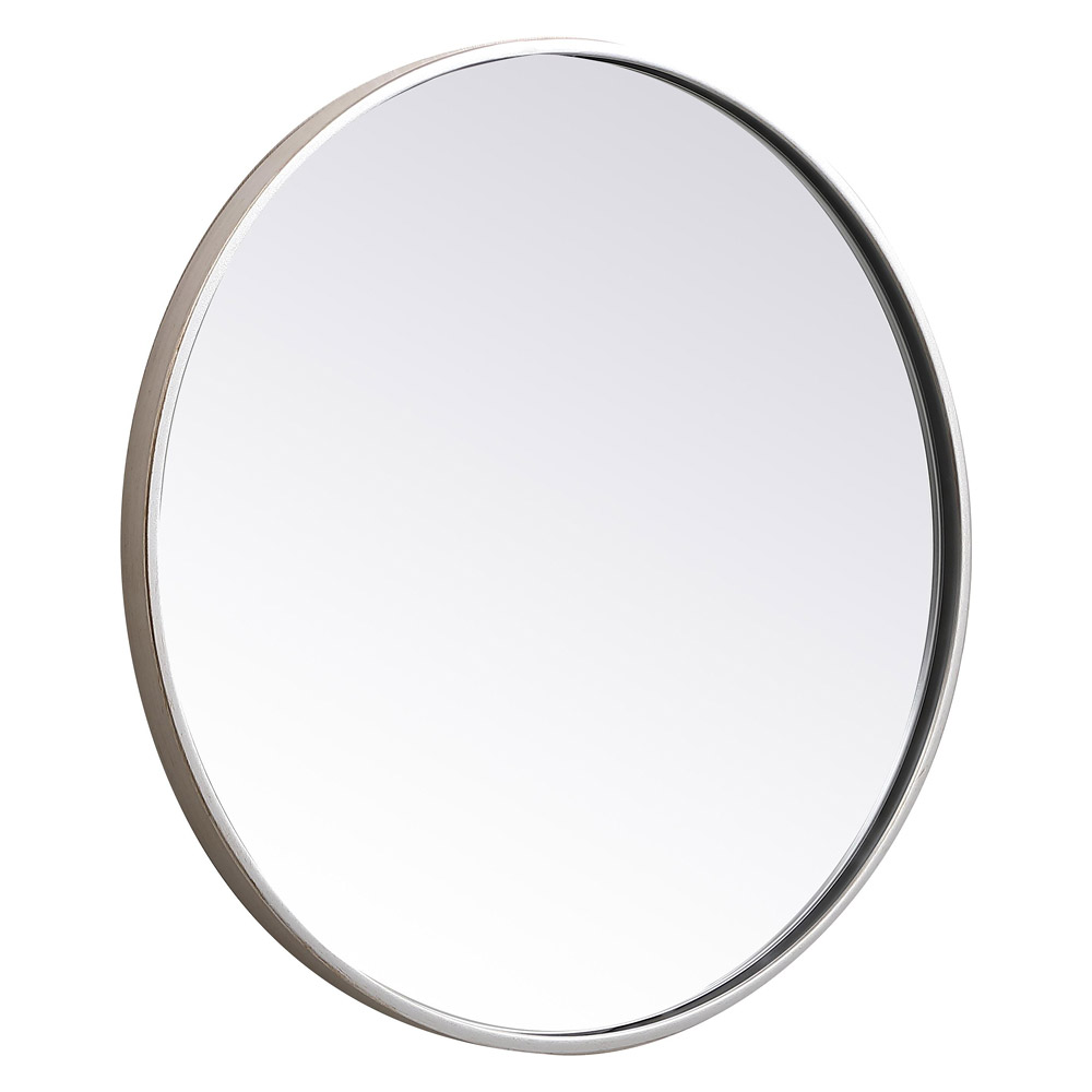 Elegant Wall Mirror - Silver, L 21" (MR4821S)