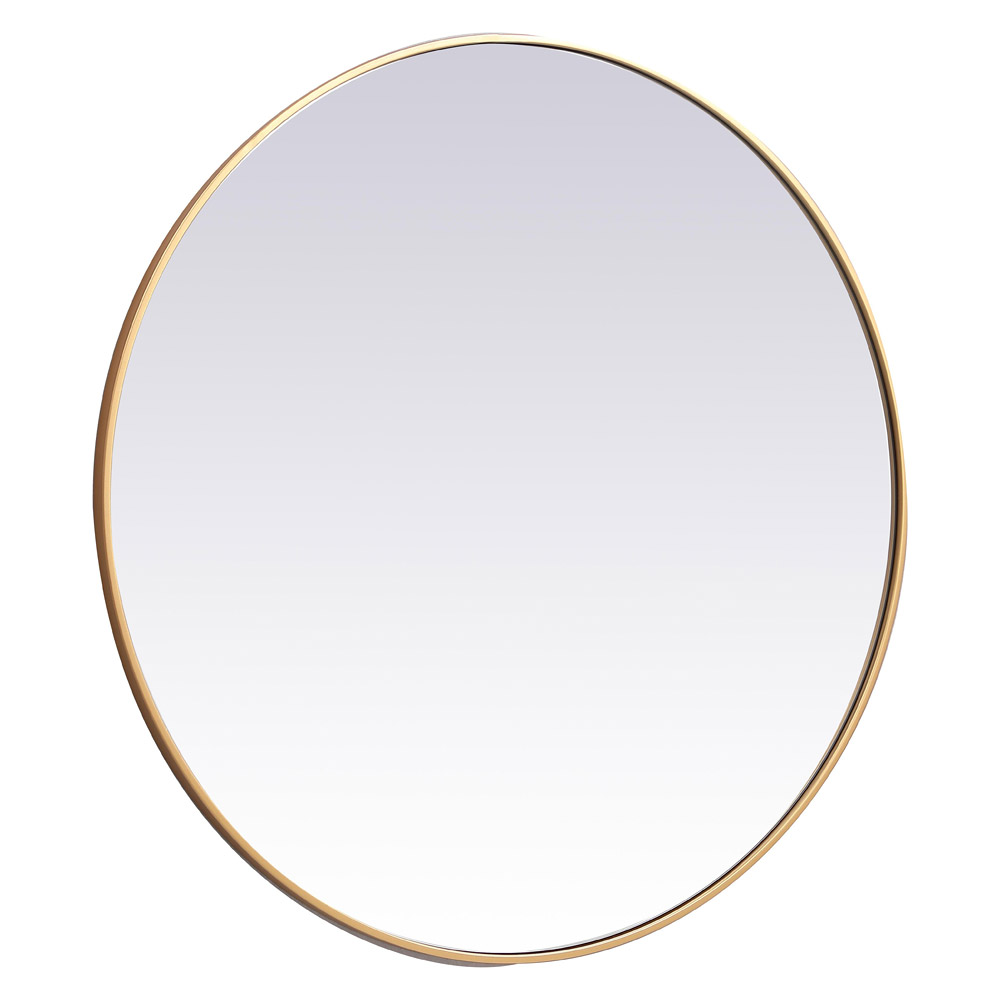 Elegant Wall Mirror - Brass, L 39" (MR4839BR)