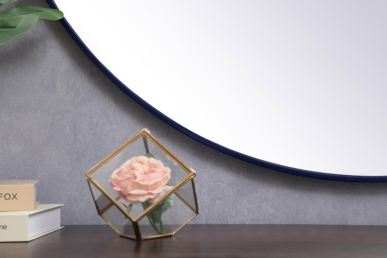 Elegant Wall Mirror - Blue, L 45" (MR4845BL)