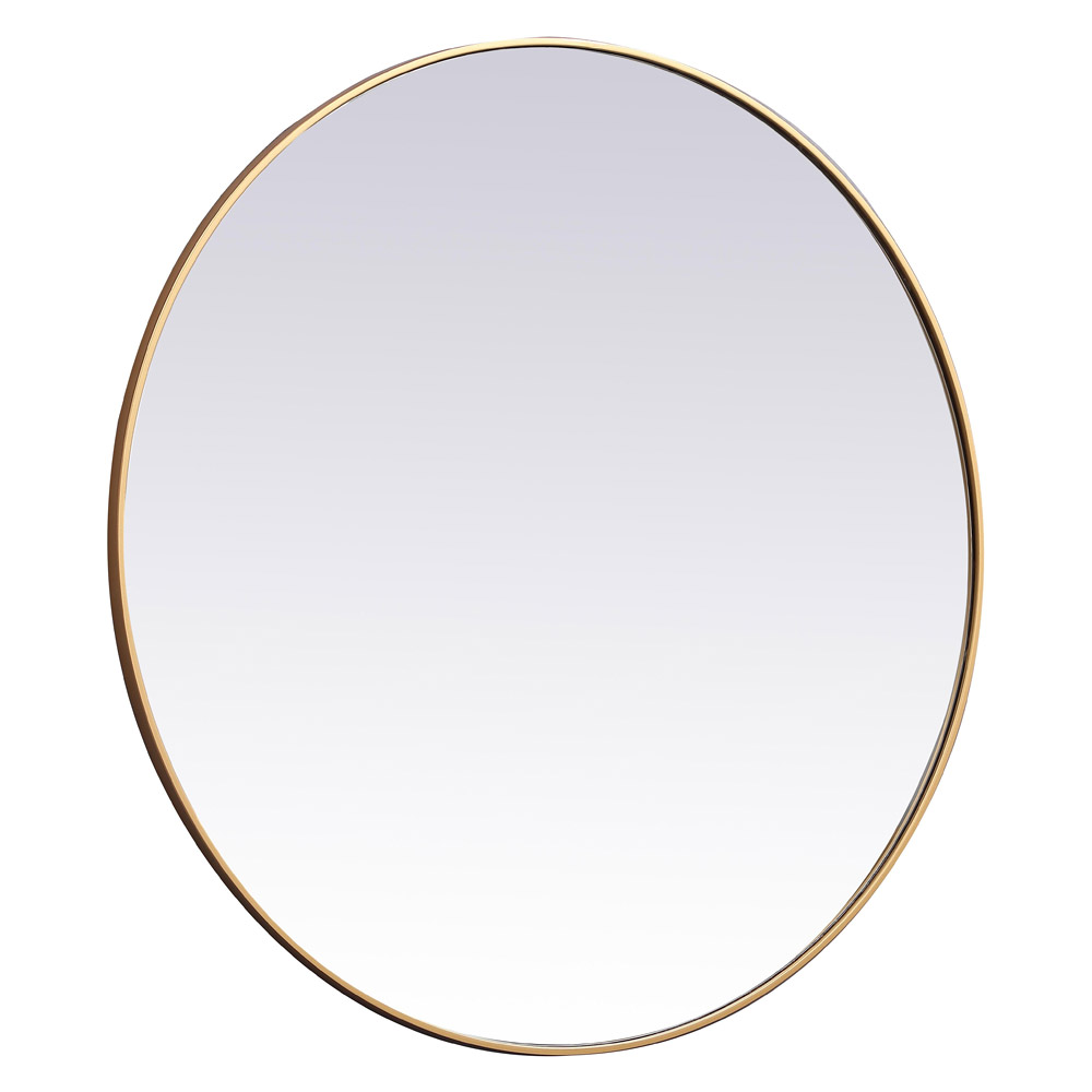 Elegant Wall Mirror - Brass, L 45" (MR4845BR)