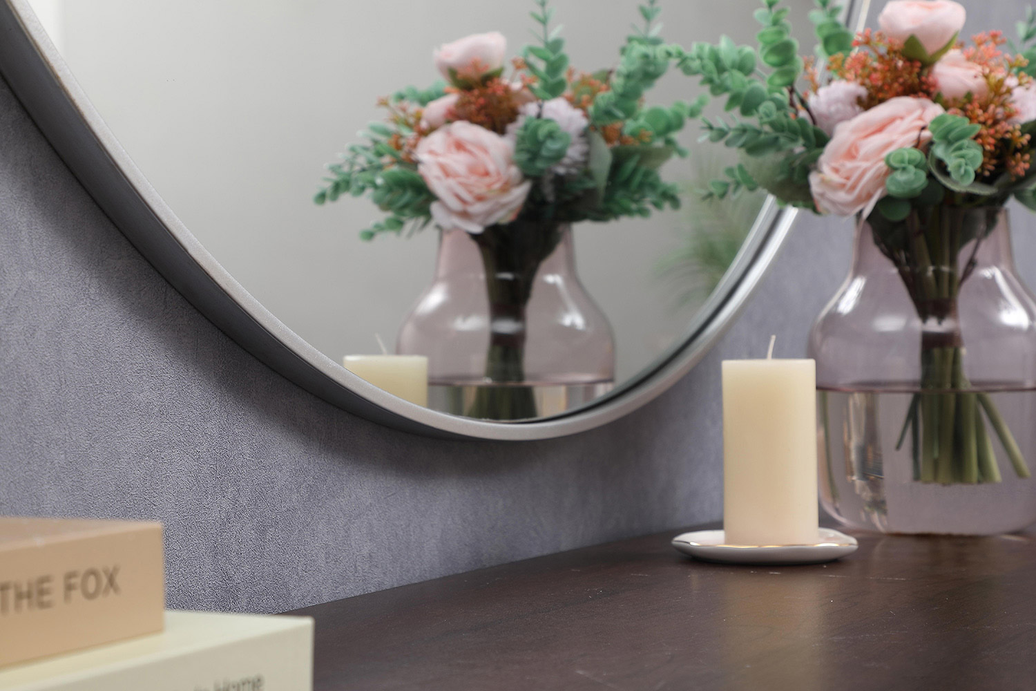 Elegant Wall Mirror - Silver, L 45" (MR4845S)