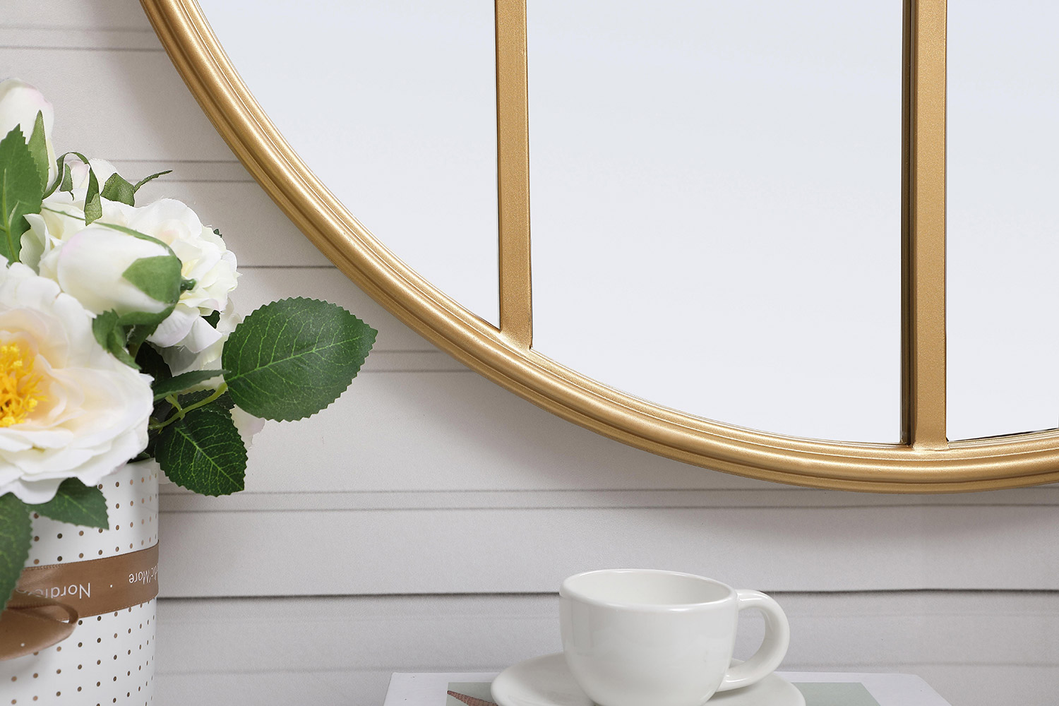 Elegant Wall Mirror - Brass, L 28" (MR632828BR)