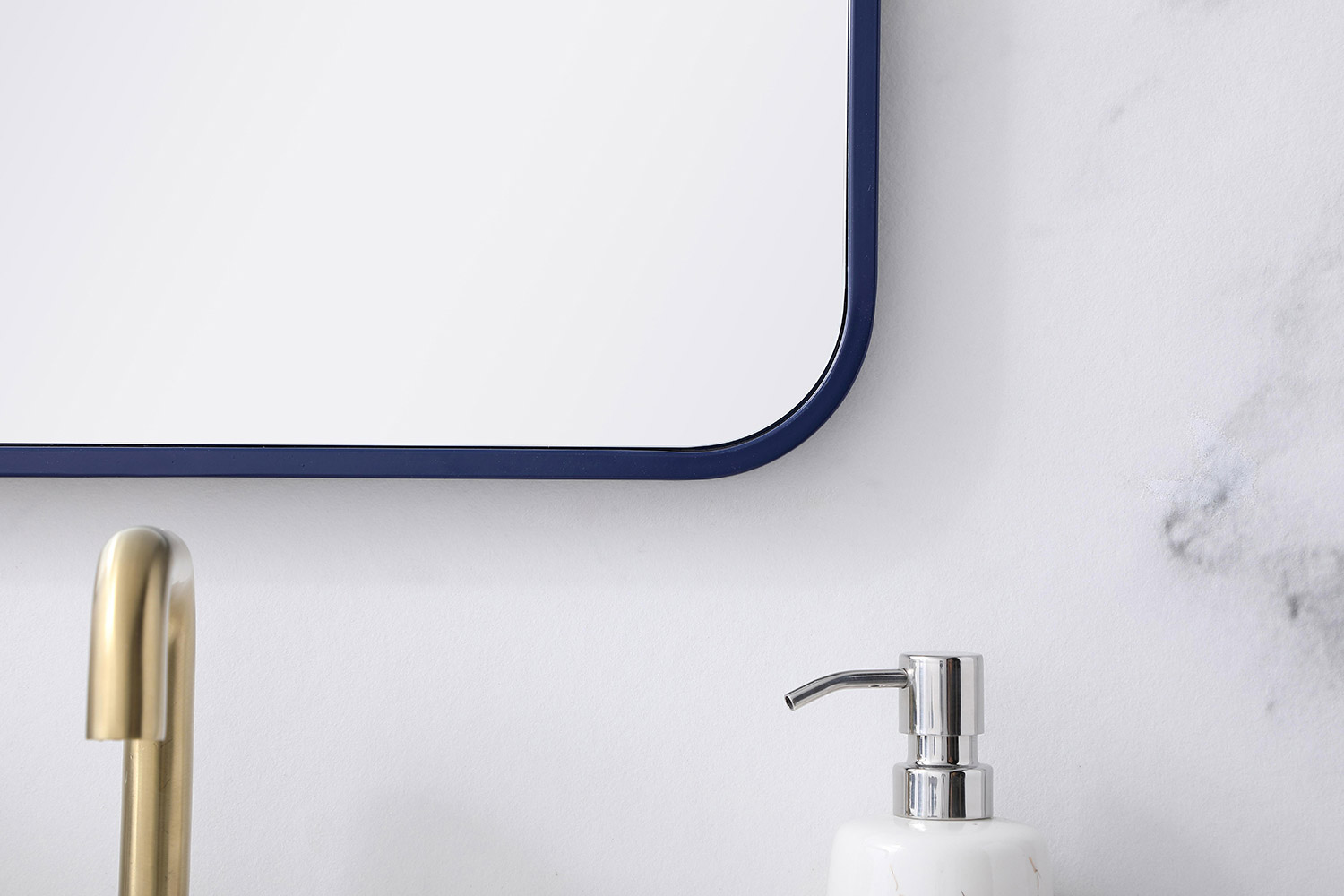 Elegant Wall Mirror - Blue, L 30" (MR801830BL)