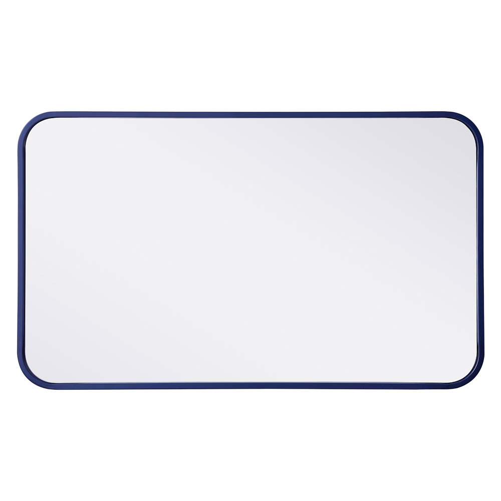 Elegant Wall Mirror - Blue, L 30" (MR801830BL)