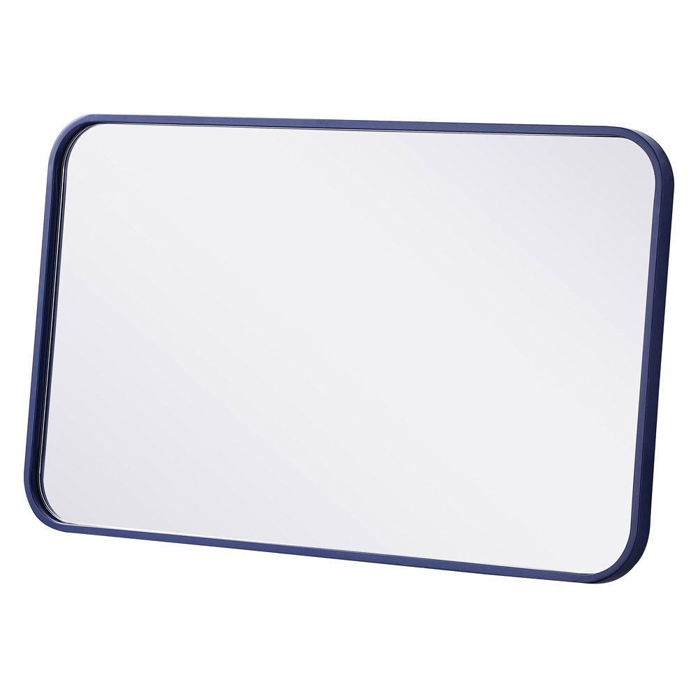 Elegant Wall Mirror - Blue, L 30" (MR801830BL)