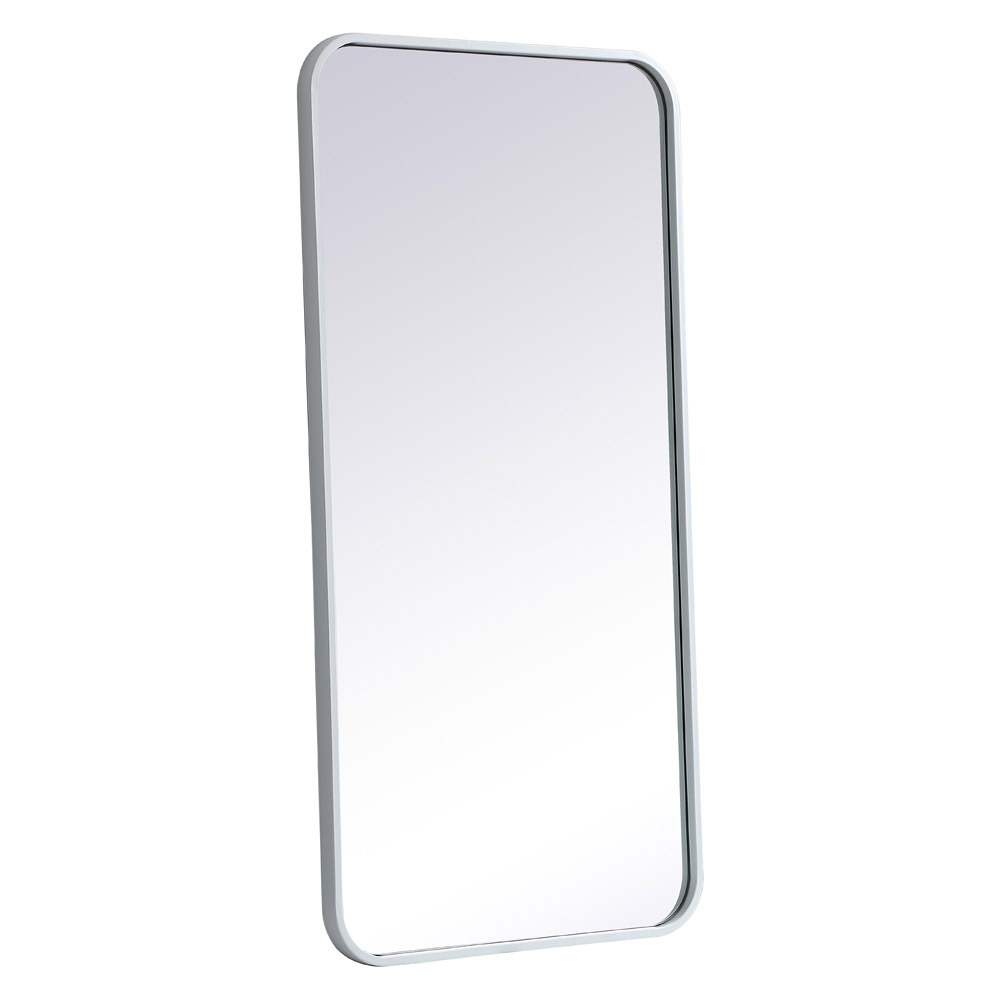 Elegant Wall Mirror - White, L 36" (MR801836WH)