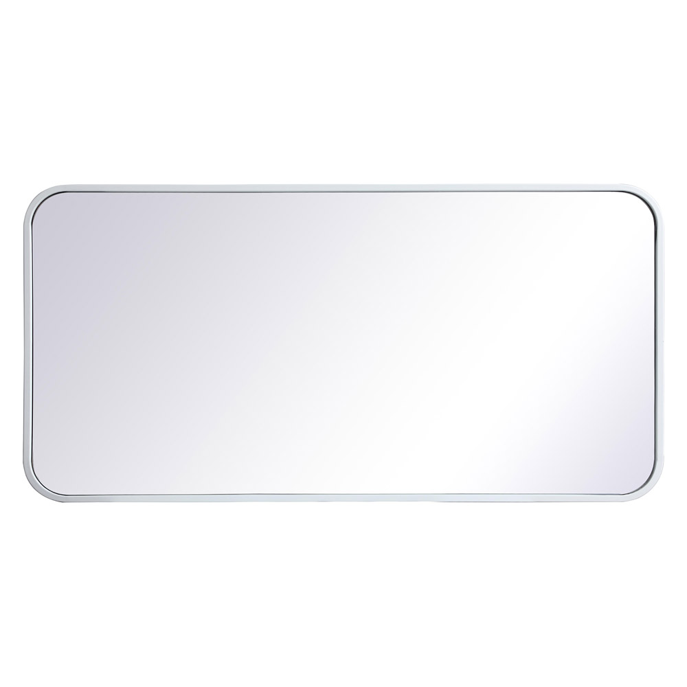 Elegant Wall Mirror - White, L 36" (MR801836WH)