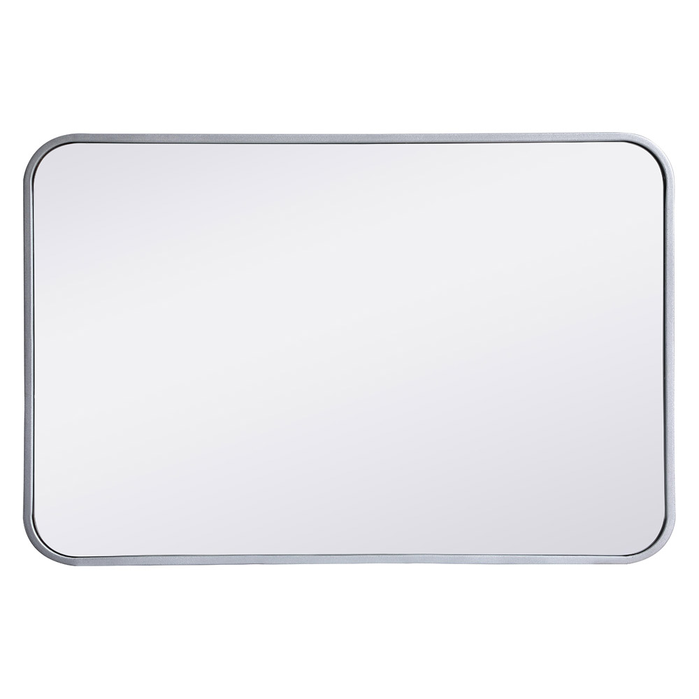 Elegant Wall Mirror - Silver, L 30" (MR802030S)