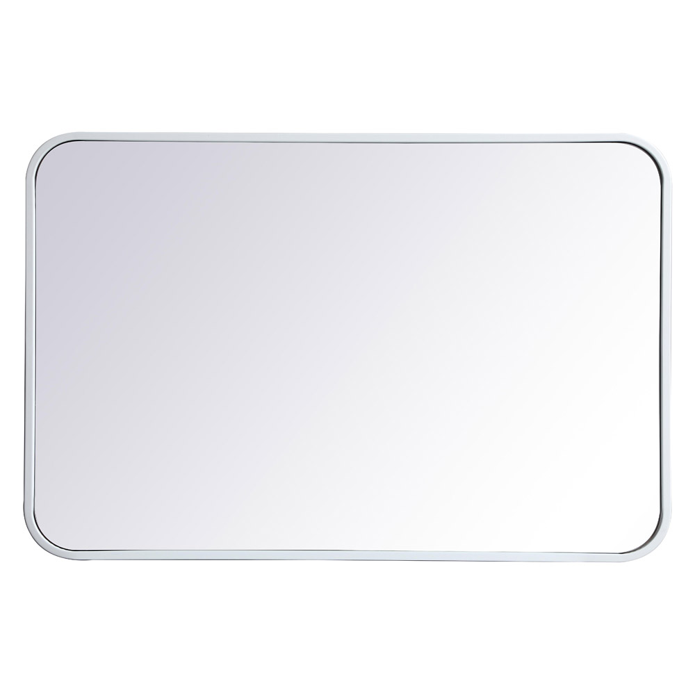 Elegant Wall Mirror - White, L 30" (MR802030WH)