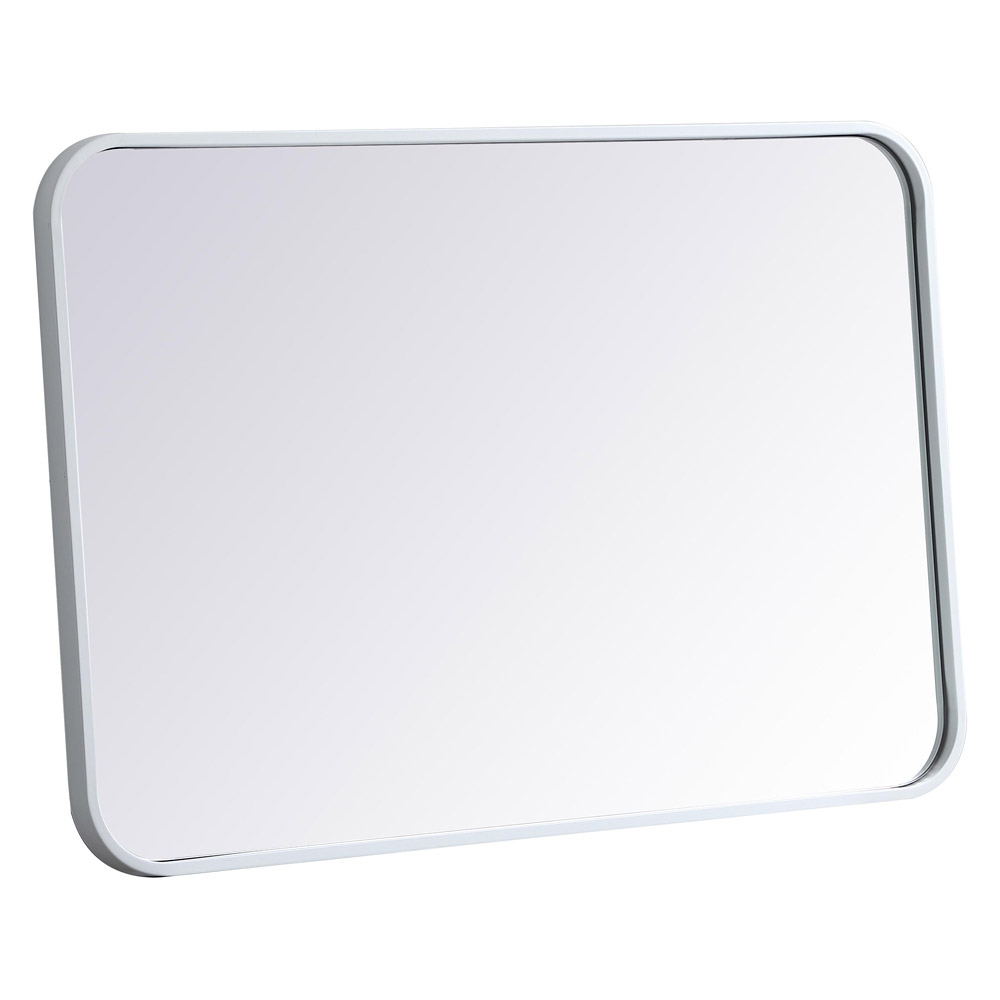 Elegant Wall Mirror - White, L 30" (MR802030WH)