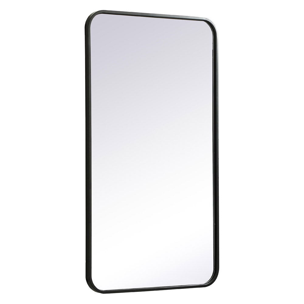 Elegant Wall Mirror - Black, L 36" (MR802036BK)