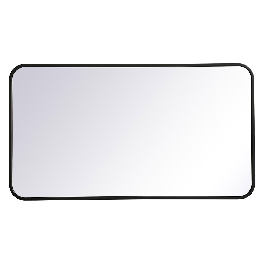 Elegant Wall Mirror - Black, L 36" (MR802036BK)