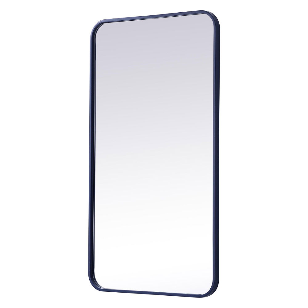 Elegant Wall Mirror - Blue, L 36" (MR802036BL)