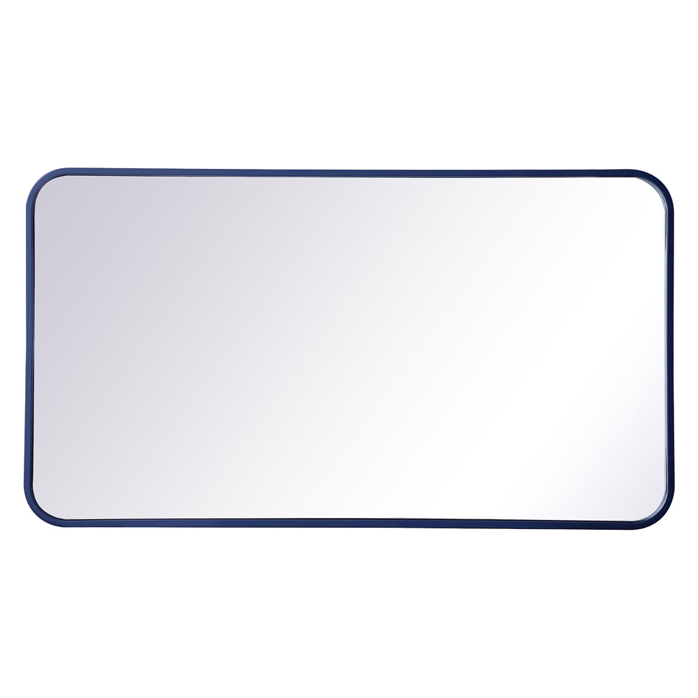 Elegant Wall Mirror - Blue, L 36" (MR802036BL)