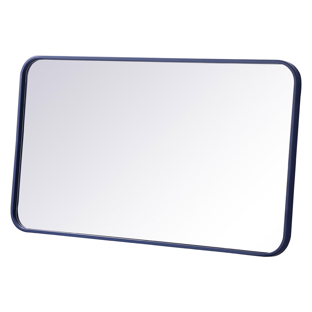 Elegant Wall Mirror - Blue, L 36" (MR802036BL)