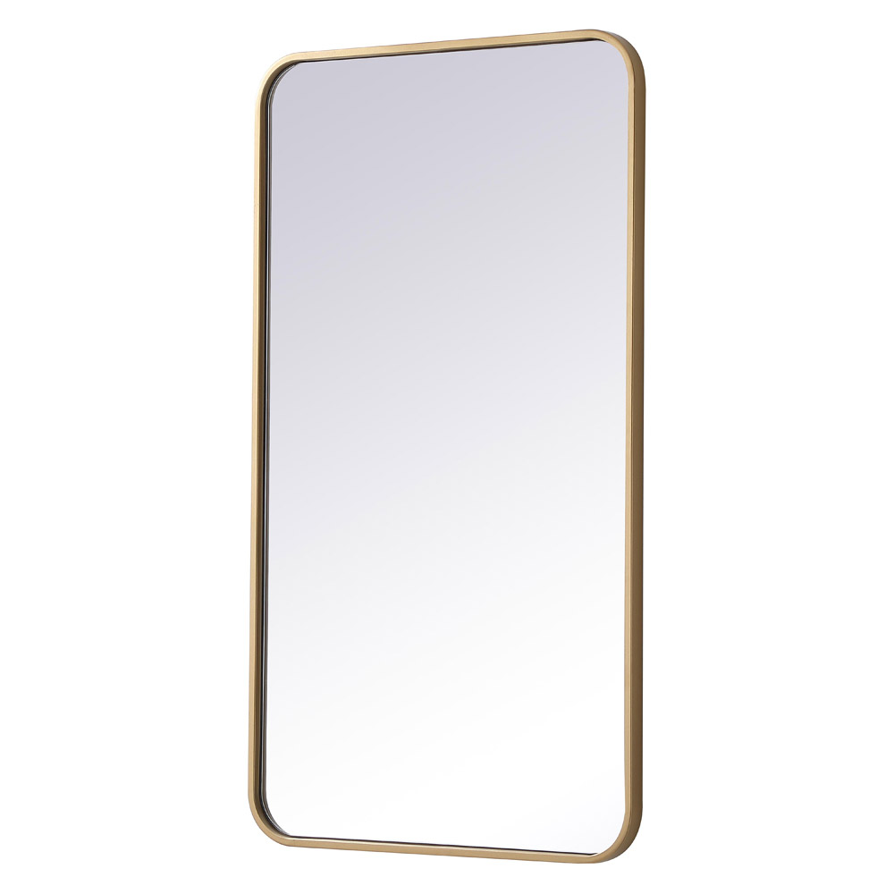 Elegant Wall Mirror - Brass, L 36" (MR802036BR)