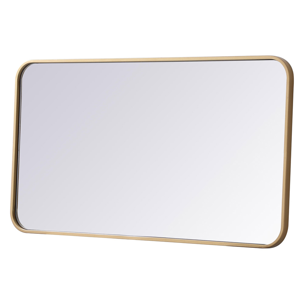 Elegant Wall Mirror - Brass, L 36" (MR802036BR)