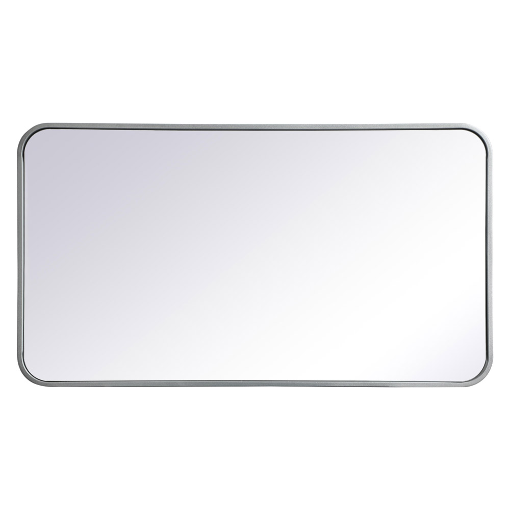 Elegant Wall Mirror - Silver, L 36" (MR802036S)