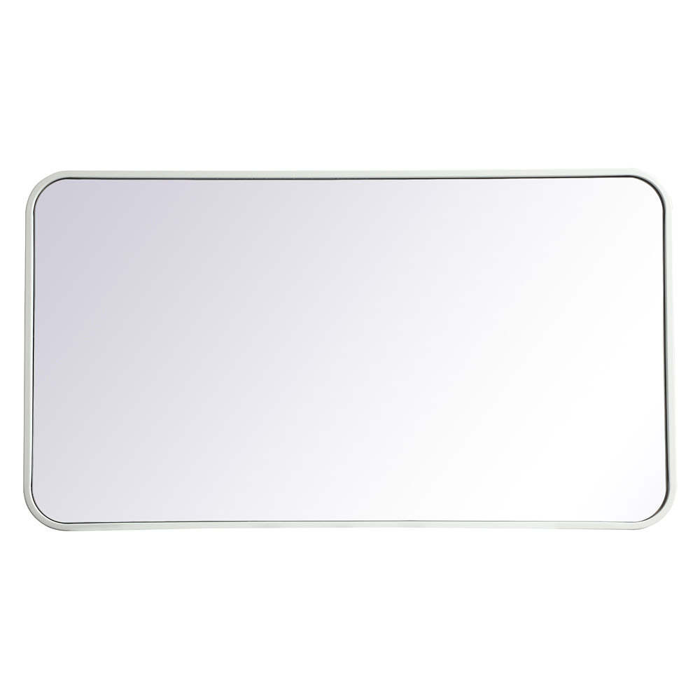 Elegant Wall Mirror - White, L 36" (MR802036WH)