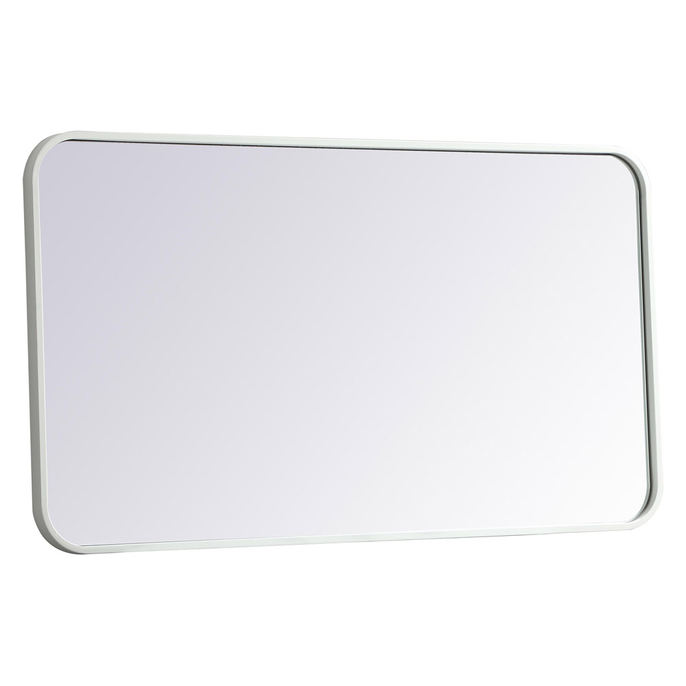 Elegant Wall Mirror - White, L 36" (MR802036WH)