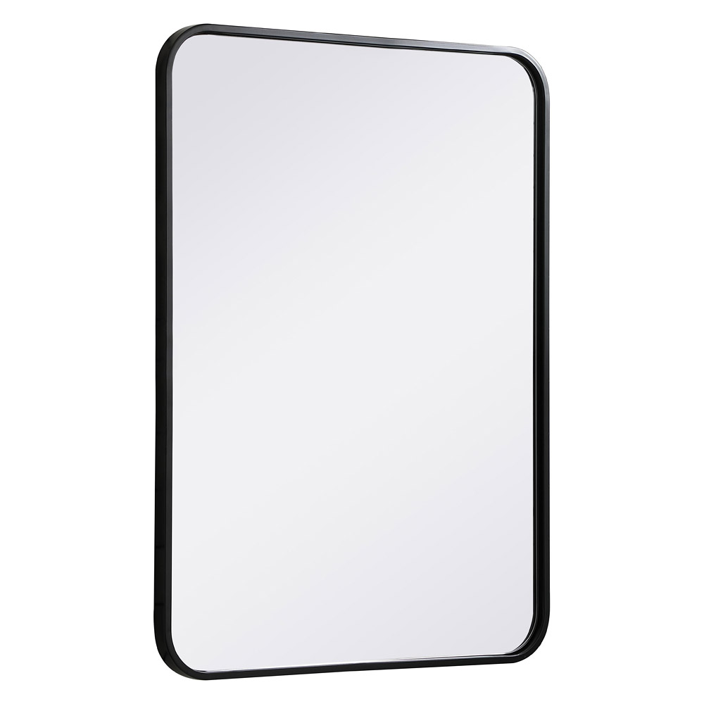 Elegant Wall Mirror - Black, L 30" (MR802230BK)