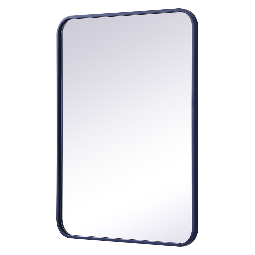 Elegant Wall Mirror - Blue, L 30" (MR802230BL)