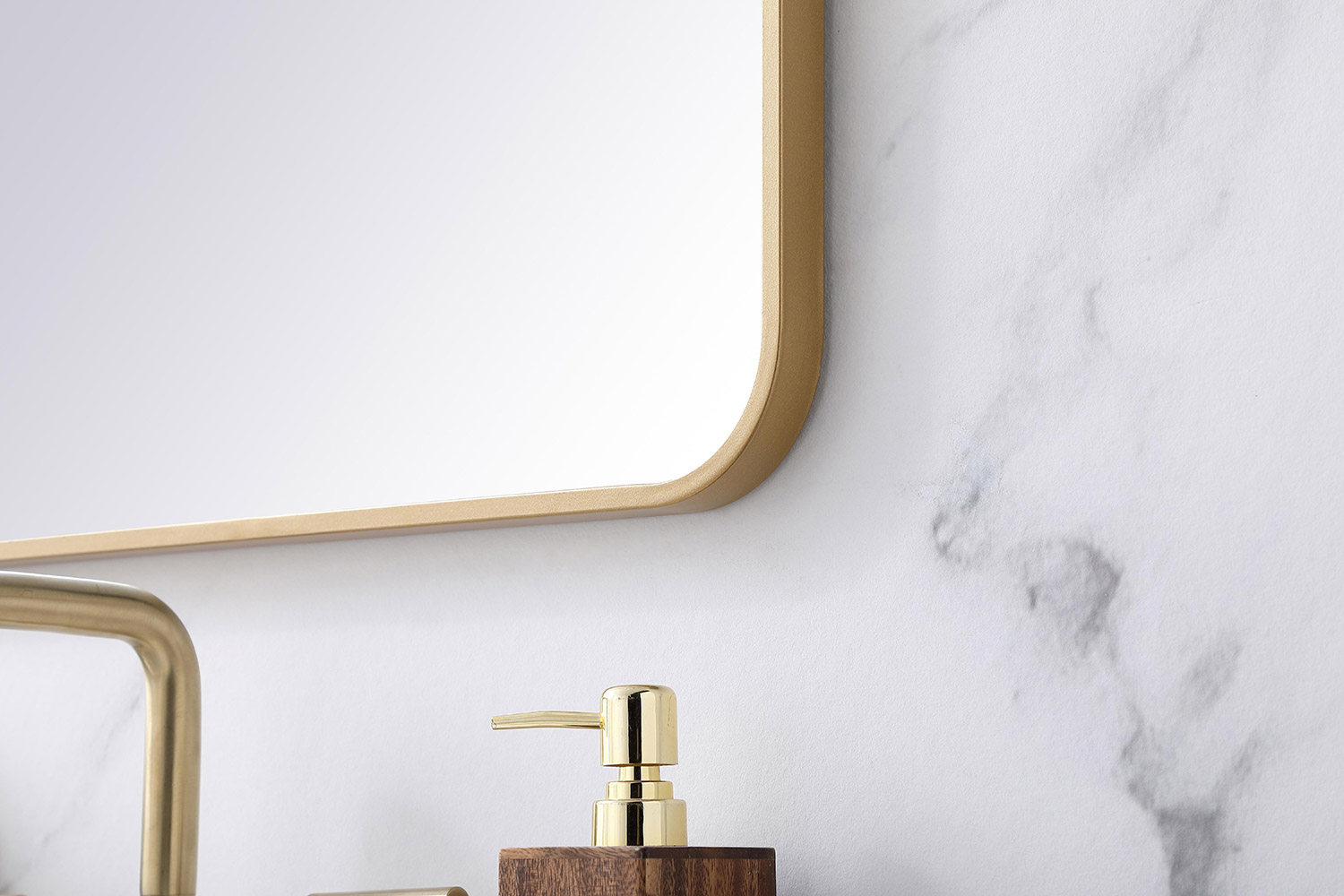 Elegant Wall Mirror - Brass, L 30" (MR802230BR)