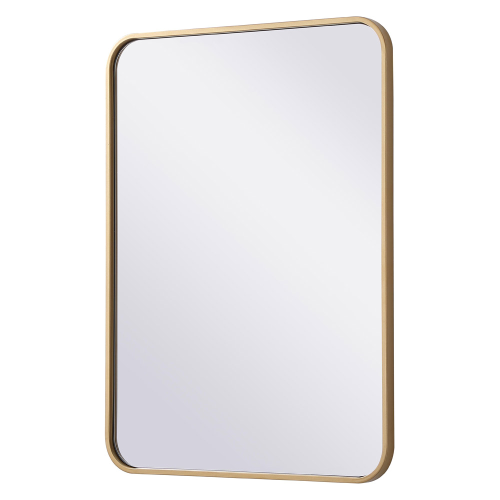 Elegant Wall Mirror - Brass, L 30" (MR802230BR)