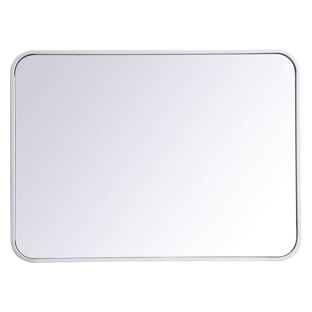 Elegant Wall Mirror - White, L 30" (MR802230WH)