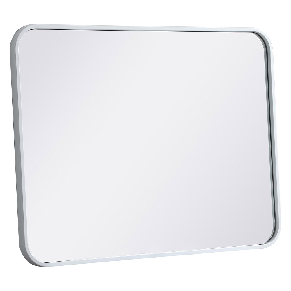 Elegant Wall Mirror - White, L 30" (MR802230WH)