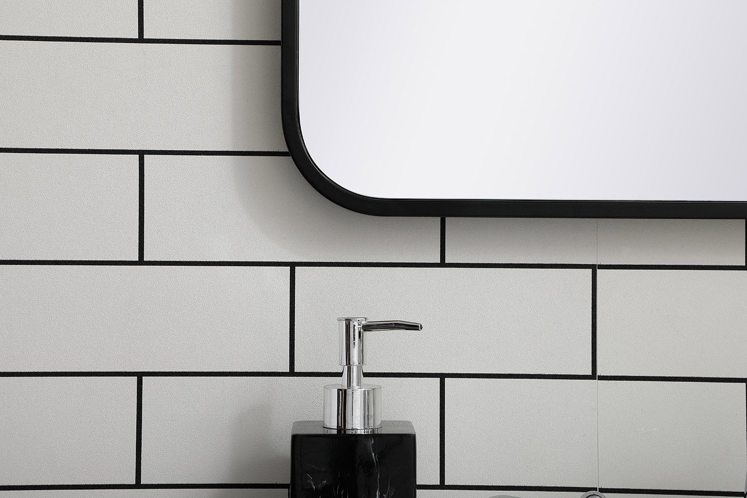 Elegant Wall Mirror - Black, L 36" (MR802236BK)