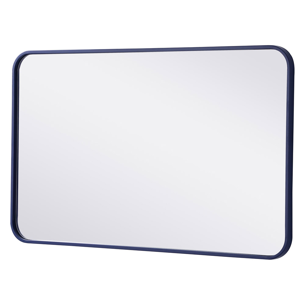 Elegant Wall Mirror - Blue, L 36" (MR802236BL)