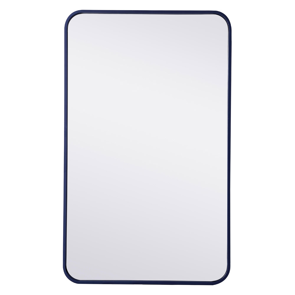 Elegant Wall Mirror - Blue, L 36" (MR802236BL)