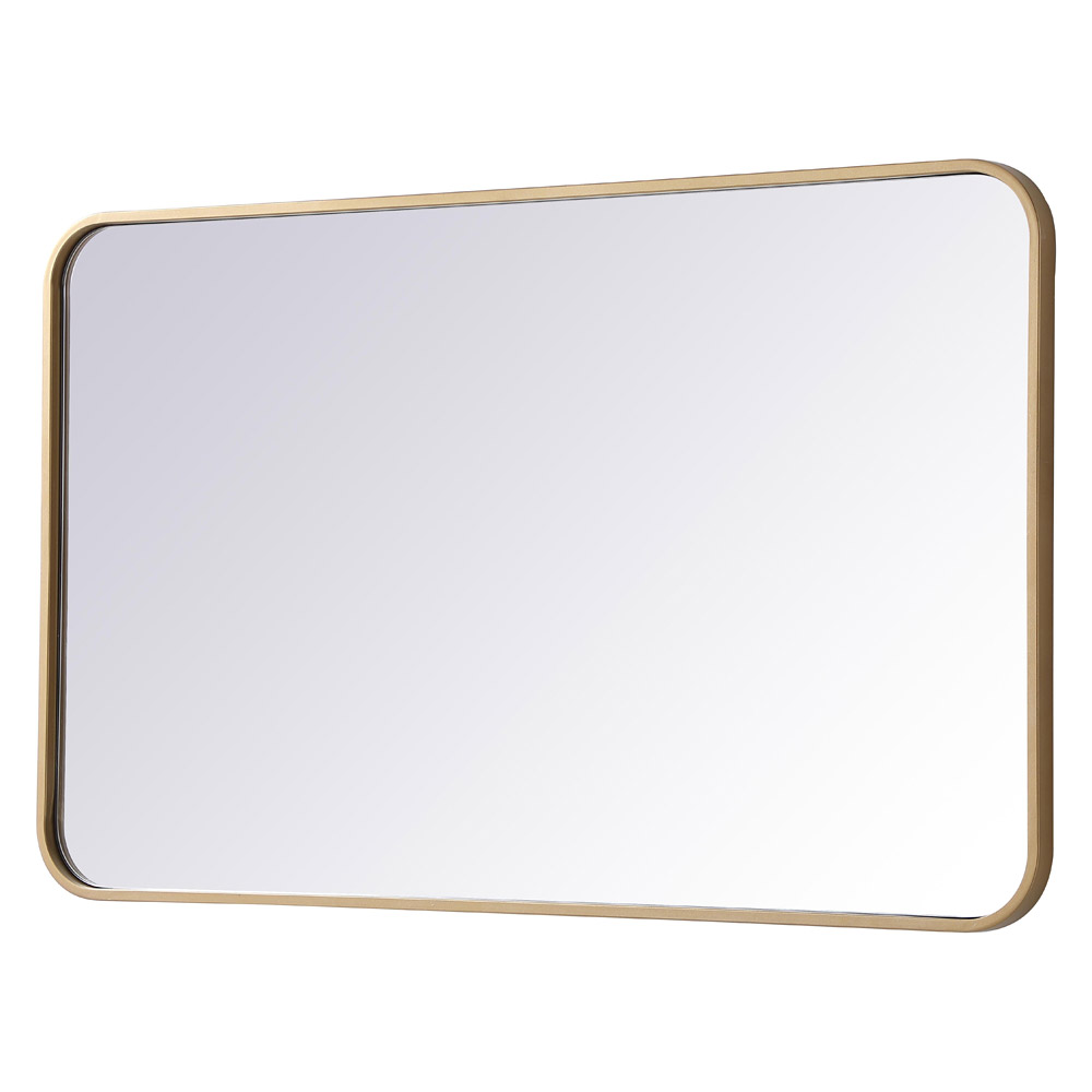 Elegant Wall Mirror - Brass, L 36" (MR802236BR)